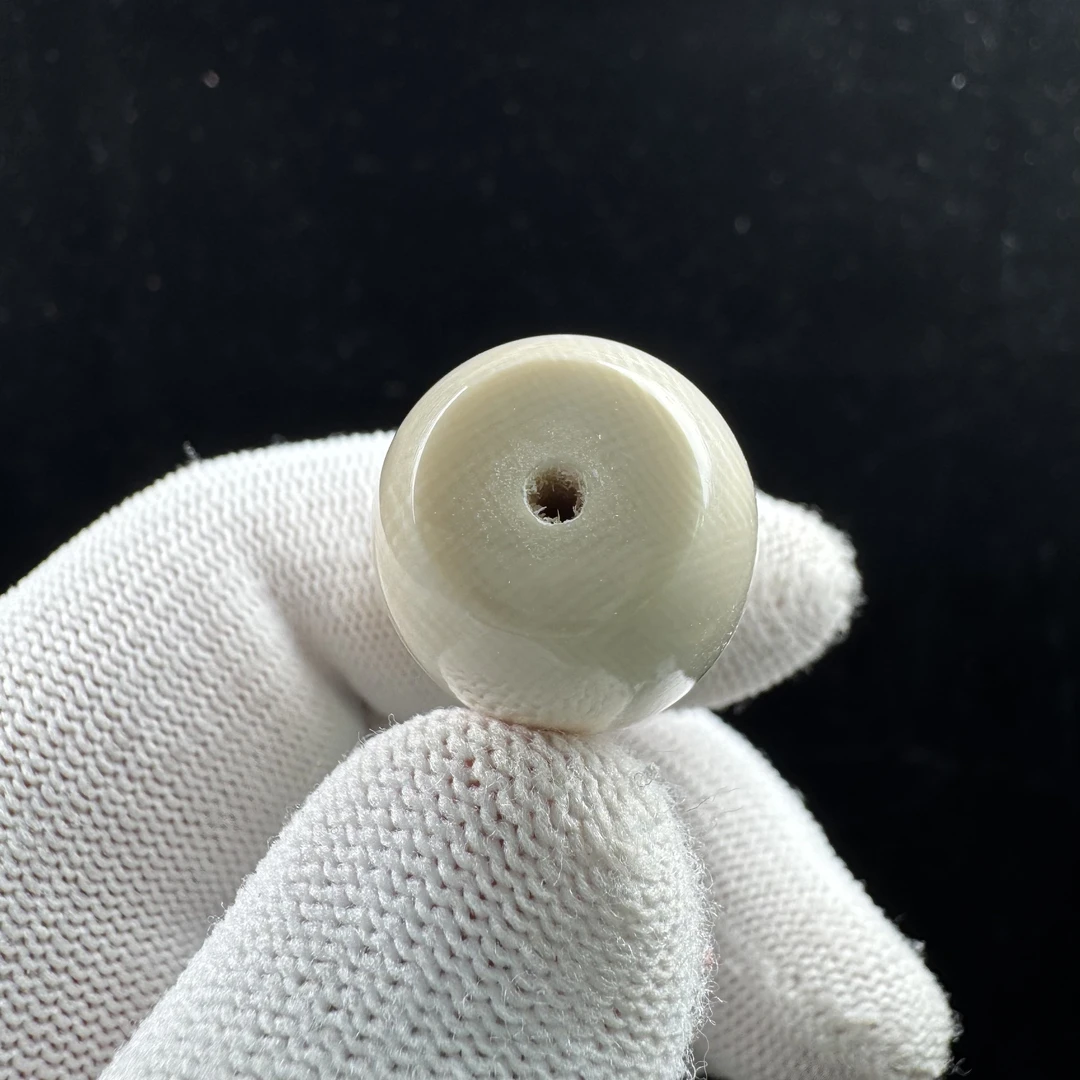 D6634 天然猛犸牙 桶珠19.6*30.9mm支持鉴定 假一罚四