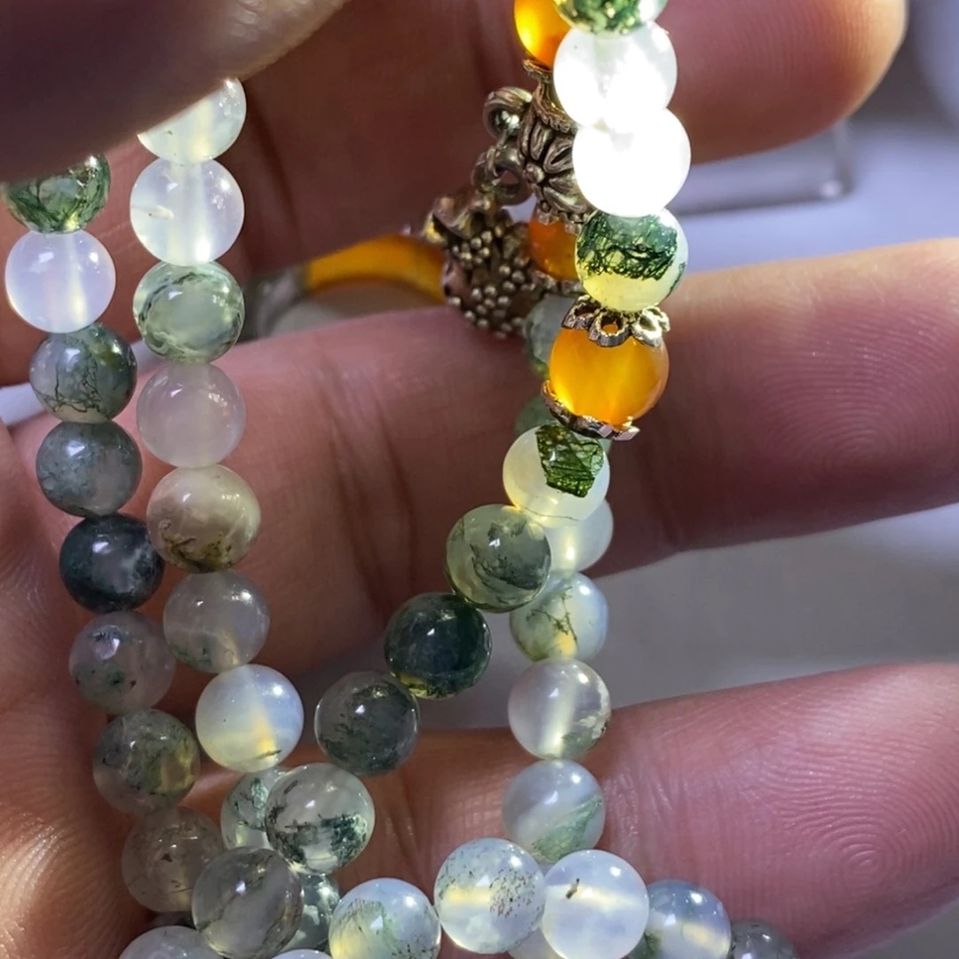 玛瑙/玉髓颈饰未镶嵌追***霞