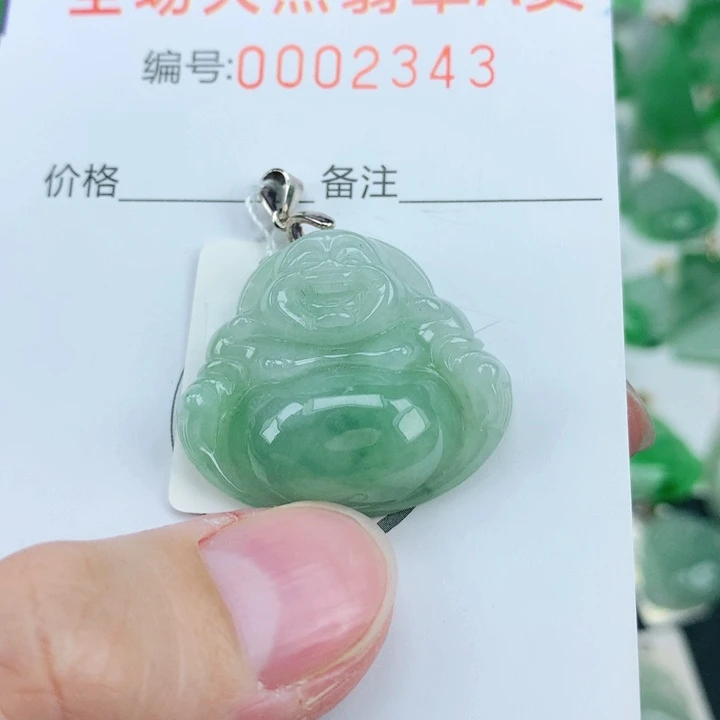 颈饰银S925镶嵌翡翠