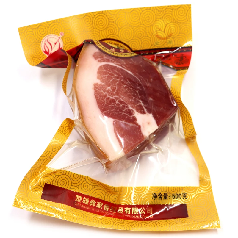 彝佳云南特产风干火腿精品无骨火腿块500g/袋18个月以上云南火腿