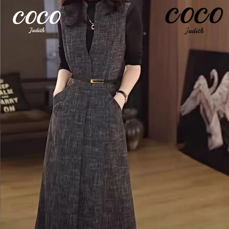 【RG3525】2025年气质显瘦收腰高级设计感百搭精致优雅感连衣裙