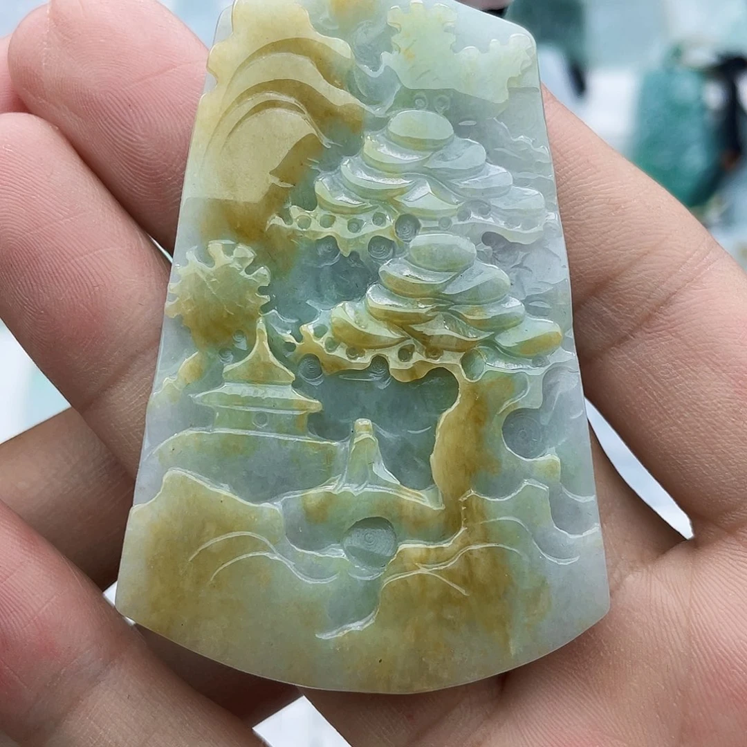 颈饰未镶嵌翡翠翡翠