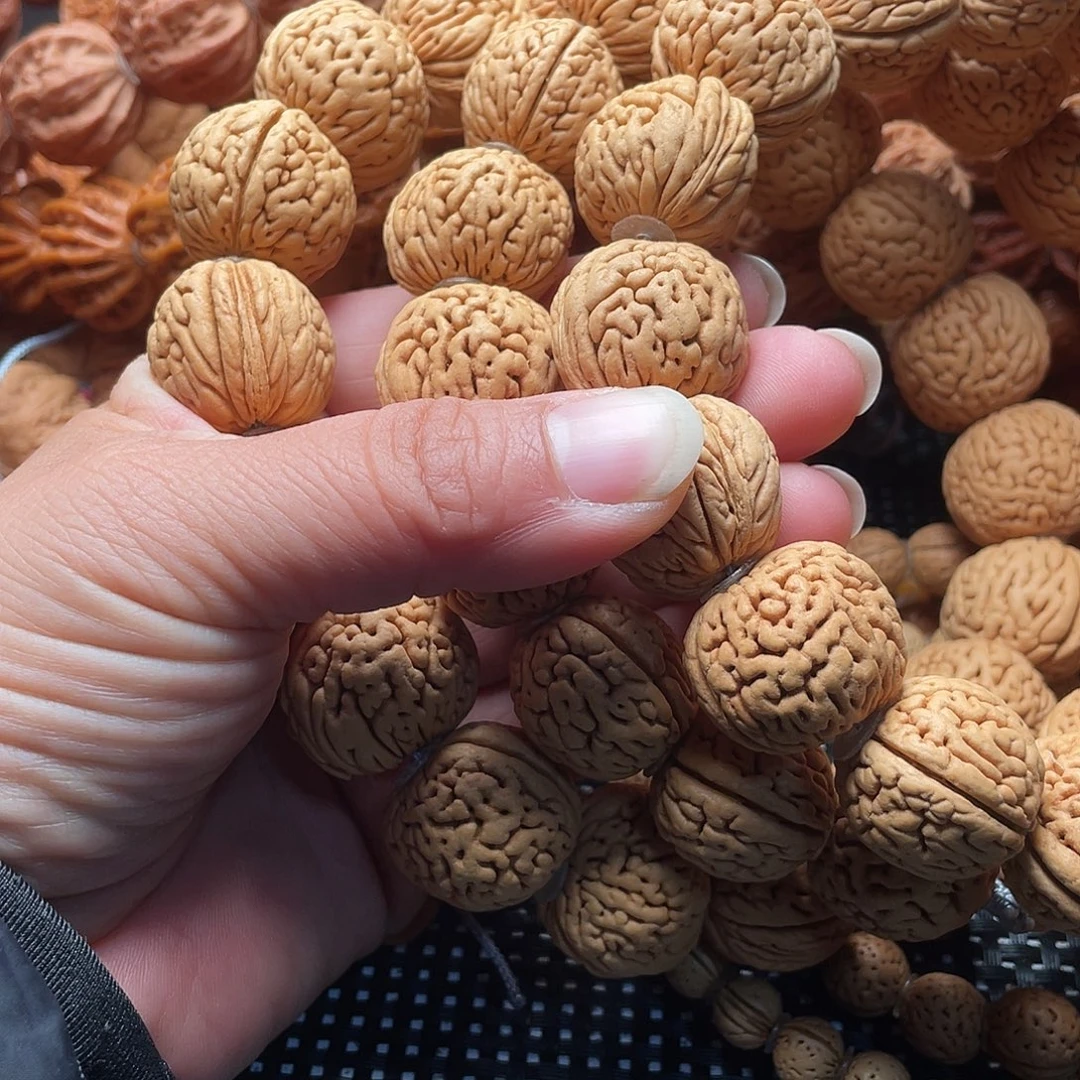 风***雪文玩核桃手串桃核
