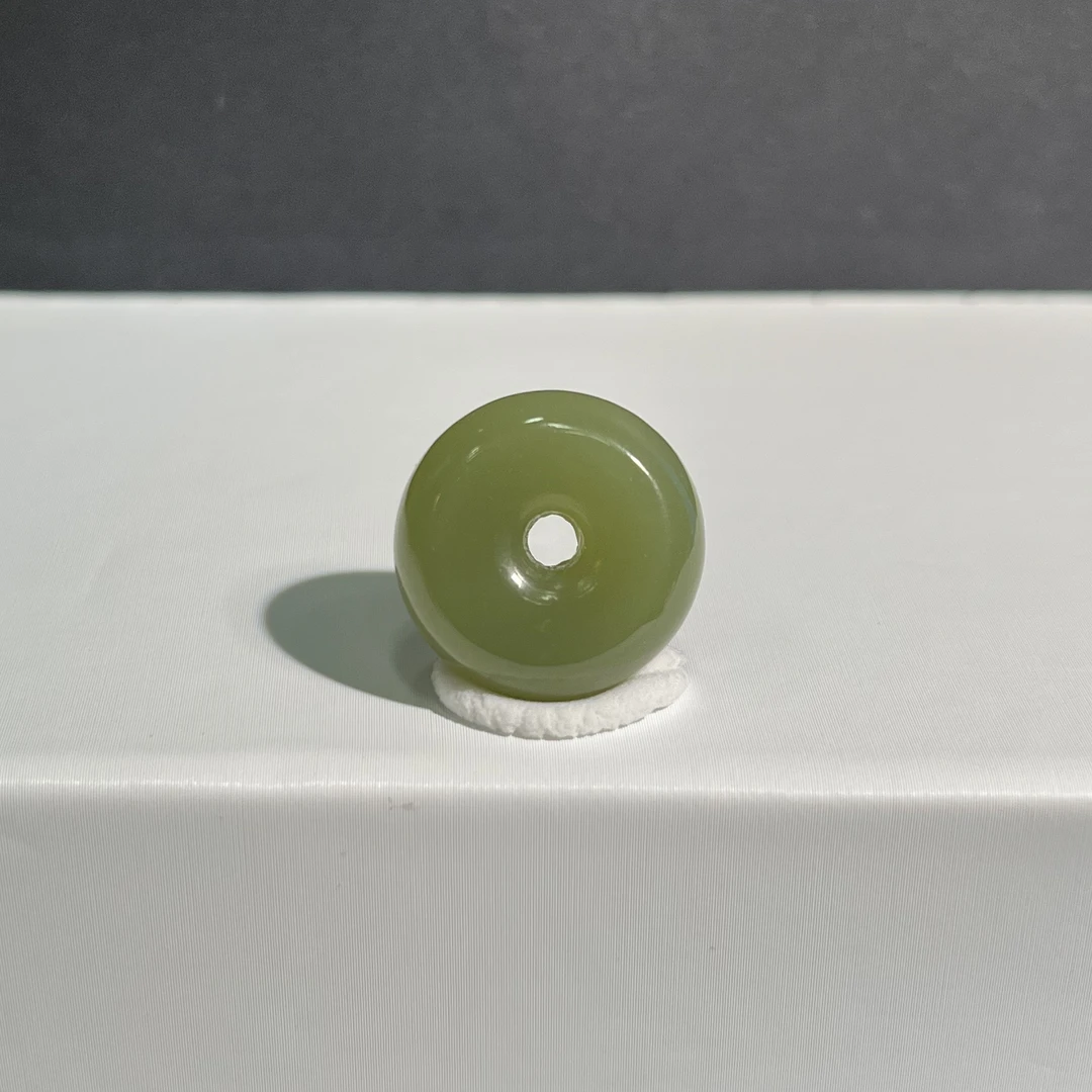 和田玉平安扣吊坠玉坠挂件项链锁骨链颈饰青黄口19mm精致简约时尚