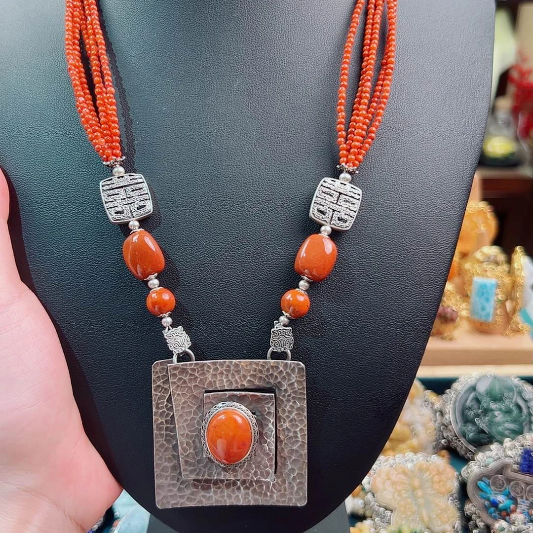 玛瑙未镶嵌项链项链