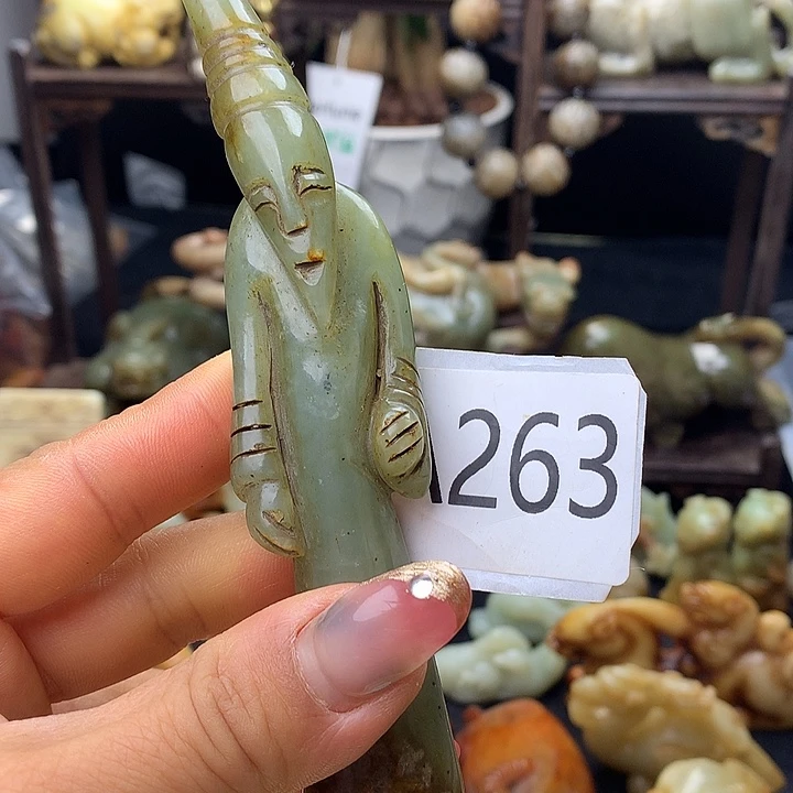 和田玉银S925镀金镶嵌颈饰