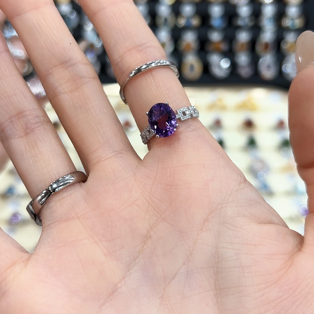 水晶金色拖不保色介意慎拍银色拖不掉色银S925镶嵌王***?