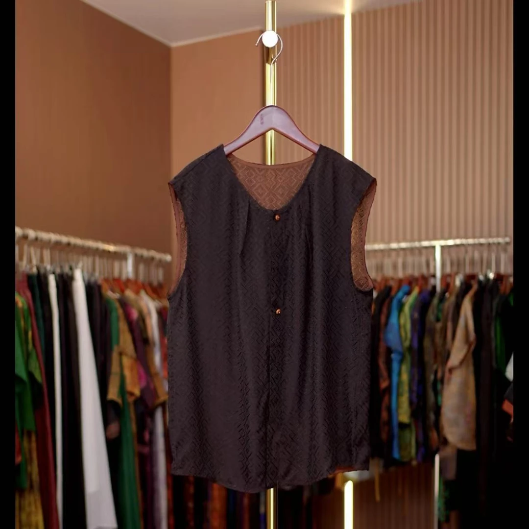 04凉爽-新中式国风开衫背心上衣0466