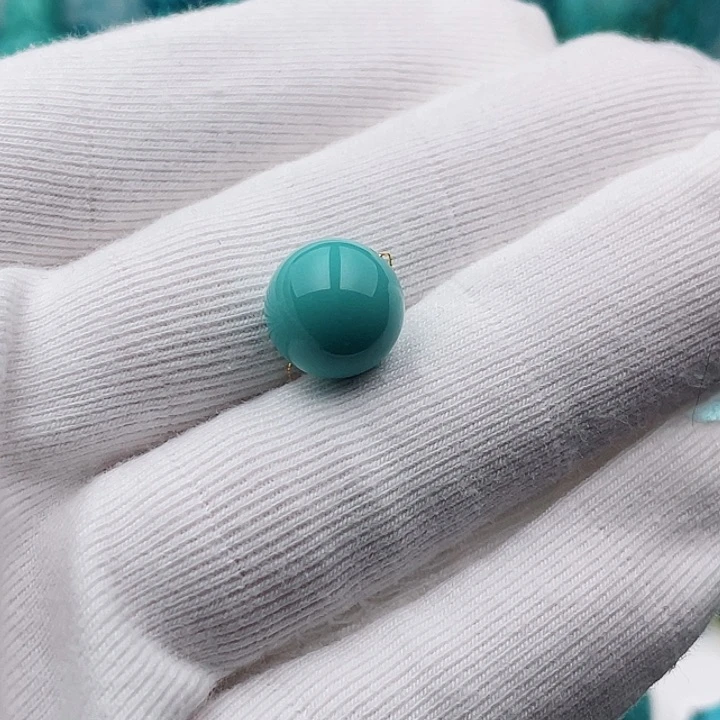 未镶嵌绿松石10.7m m