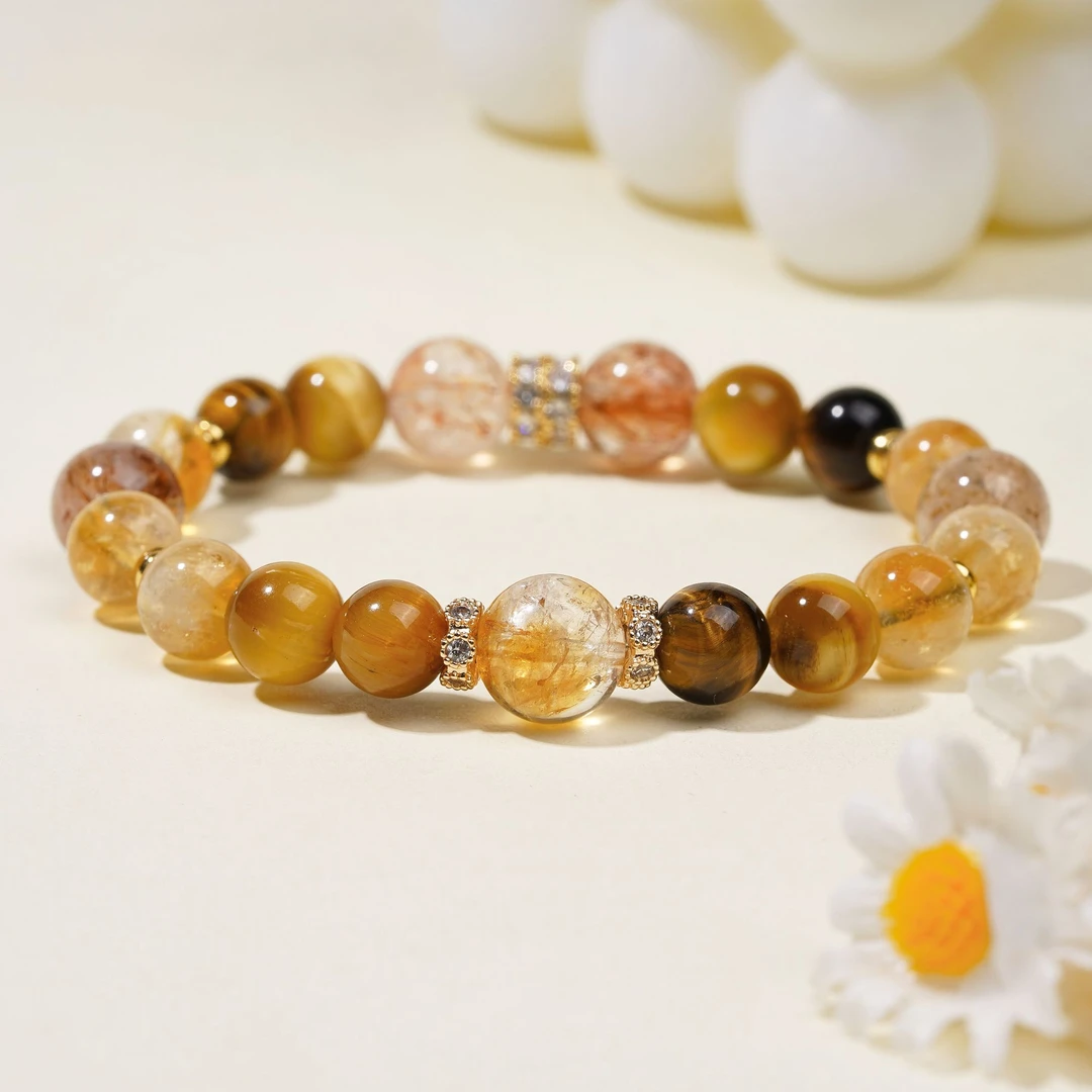 【揽财】 黑金超搭配金虎眼黄水晶设计款XX225039