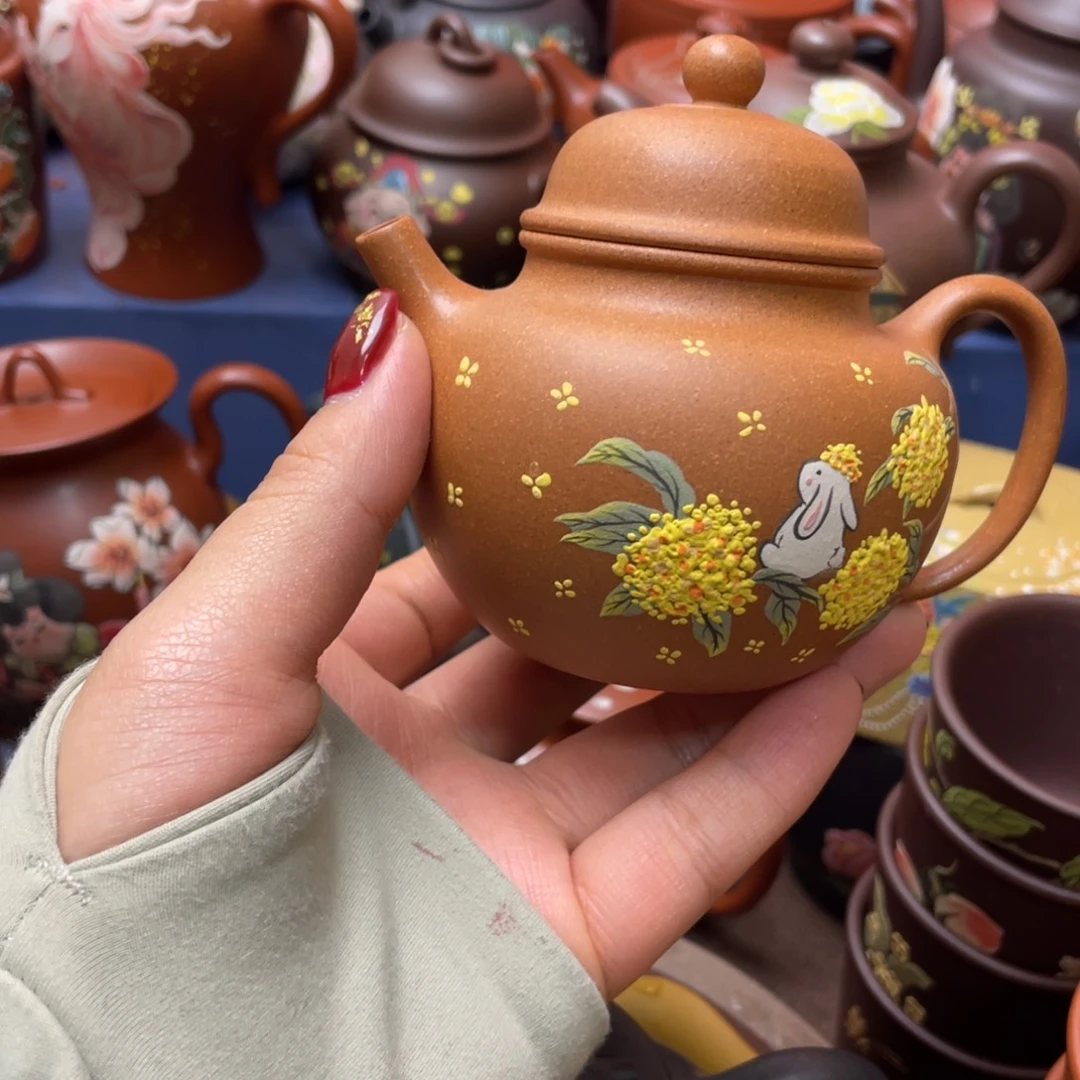 图***图红泥茶杯紫砂主人杯120cc