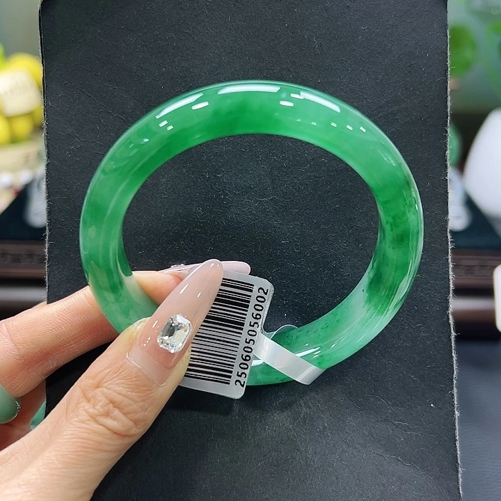 石英质玉（非洲翠）未镶嵌手镯59-60