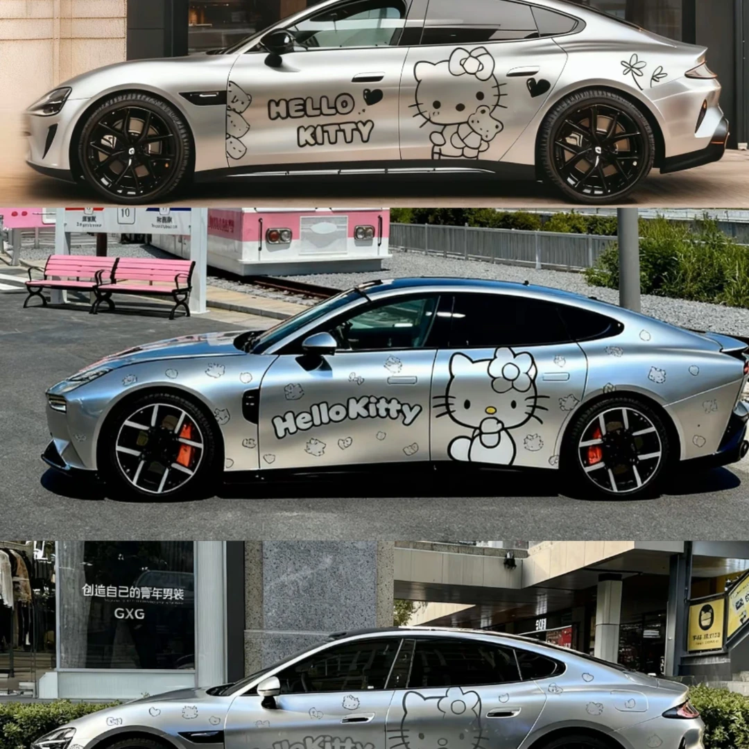 汽车改色膜彩绘高端定制全车膜二次元痛车涂装车衣贴膜涂鸦彩绘膜