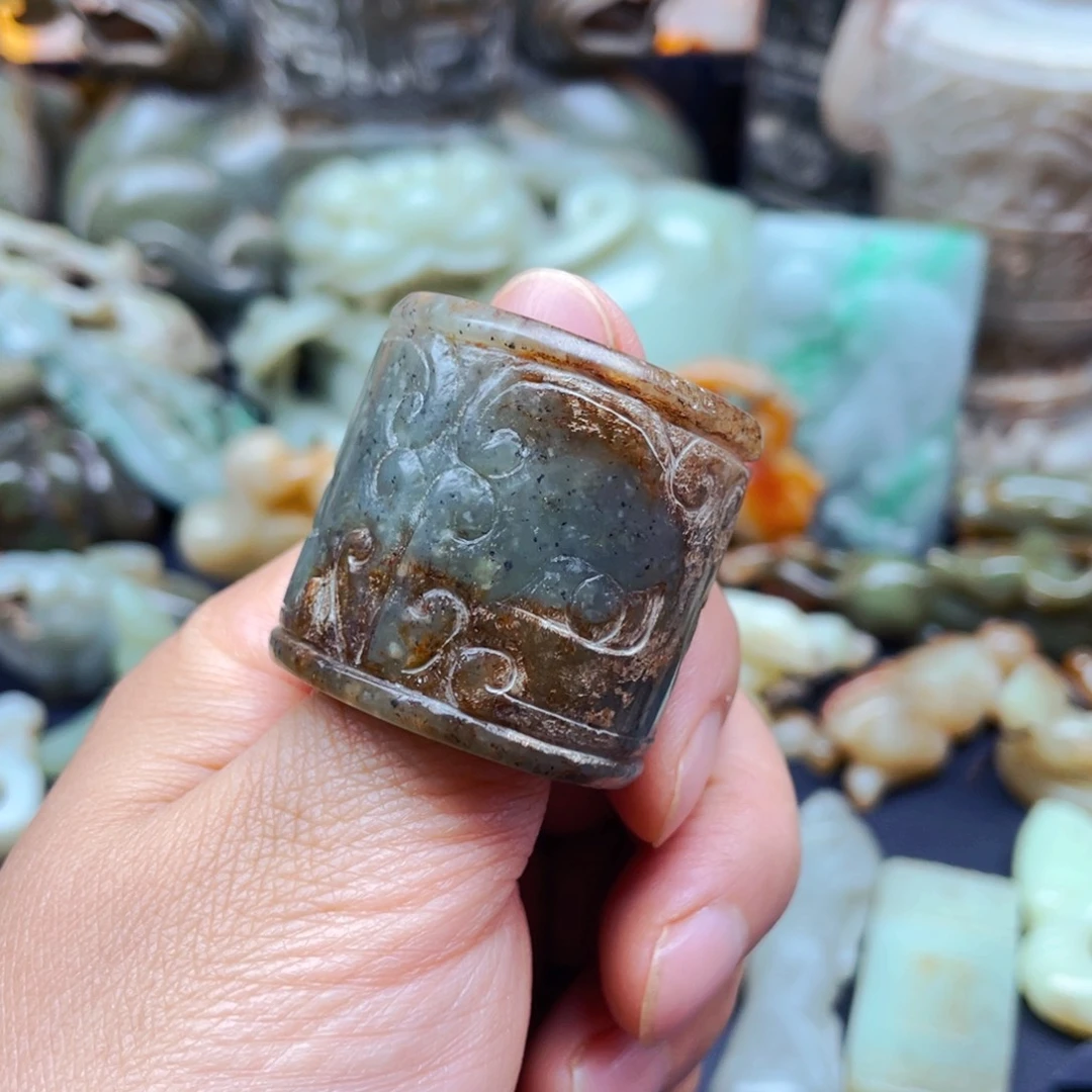 白玉菩提吊坠摆件