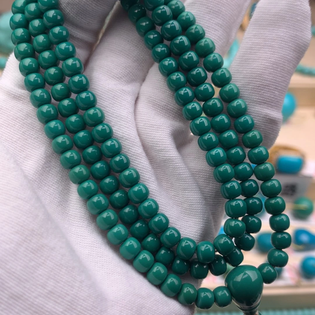 绿松石18K金镶嵌珠宝奇石