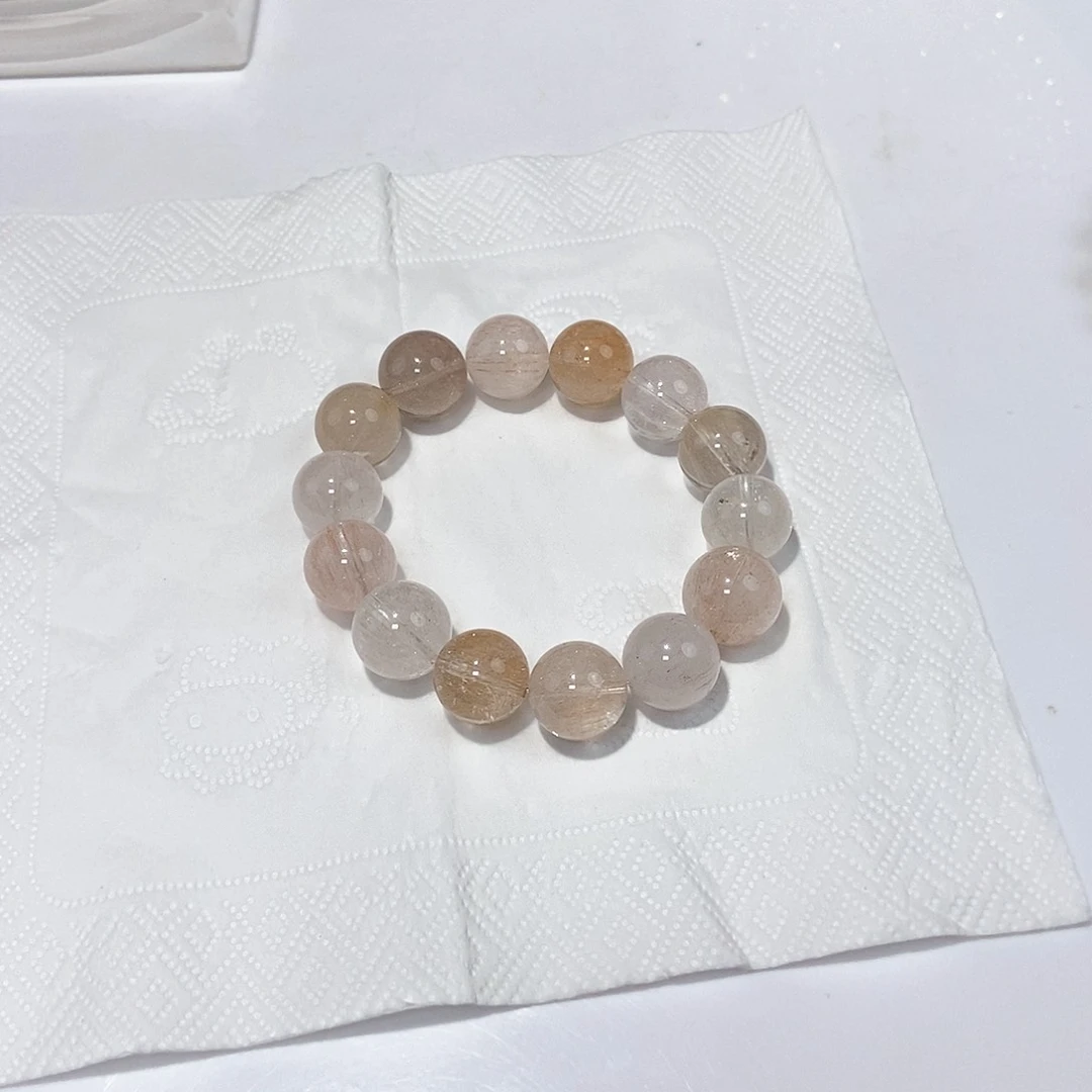 水晶手串未镶嵌贝****4白兔多宝15➕