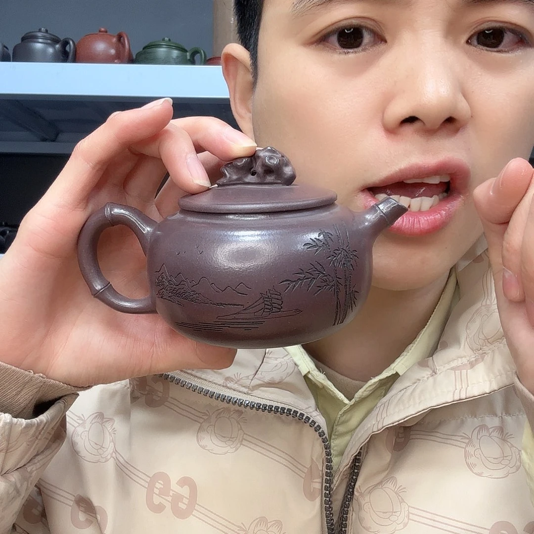 紫砂茶壶民间手艺人全手工制作