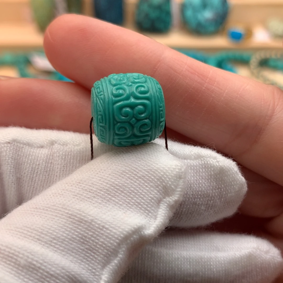 未镶嵌绿松石珠宝半成品