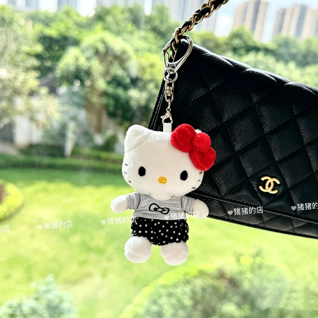 【日本限定】正品三丽鸥新款Me%联名第九弹灰色蝴蝶结上衣kitty挂件