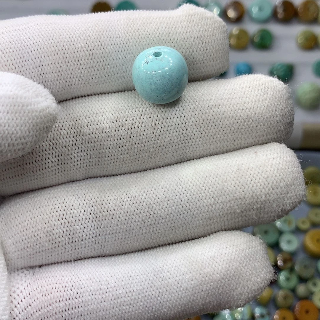 绿松石珠宝半成品未镶嵌努****人