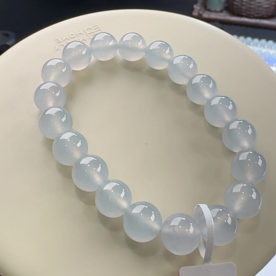 翡翠颈饰未镶嵌白月光手串卡10 纯净！强推！