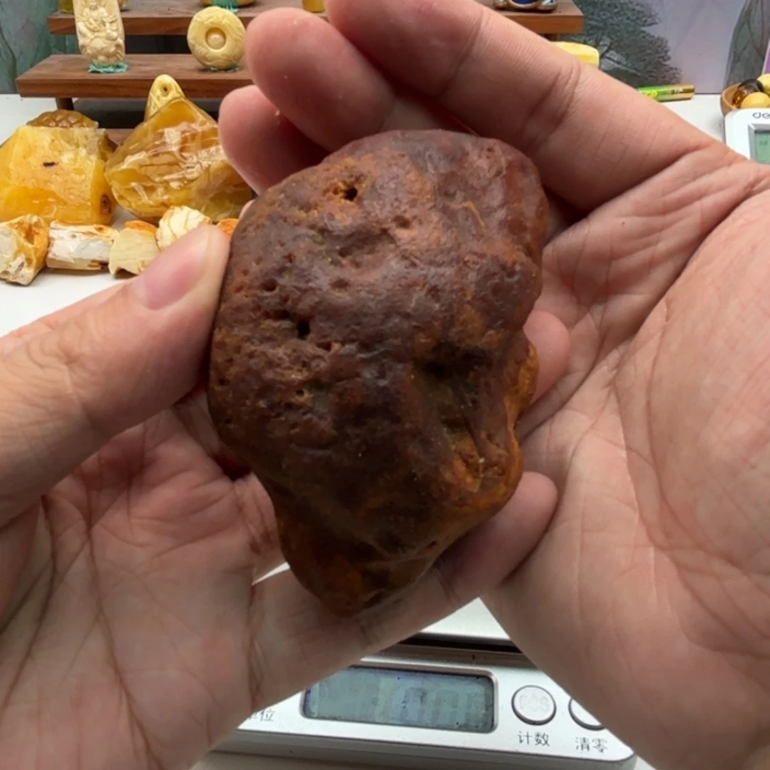 月***哥定制琥珀未镶嵌蜜蜡原石不退不换