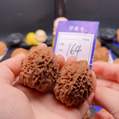 文玩核桃把件38大蒜头全 164