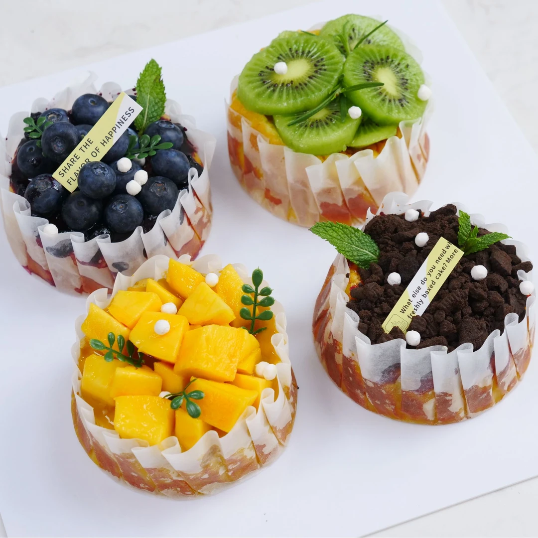 3种口味夏日花园鲜果迷你巴斯克视频课程 点心配方教程烘焙培训