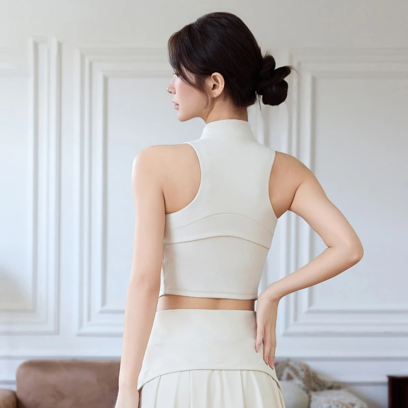 BShape漫画身材  金标莱卡拉链高强度背心防震健身固定杯瑜伽055