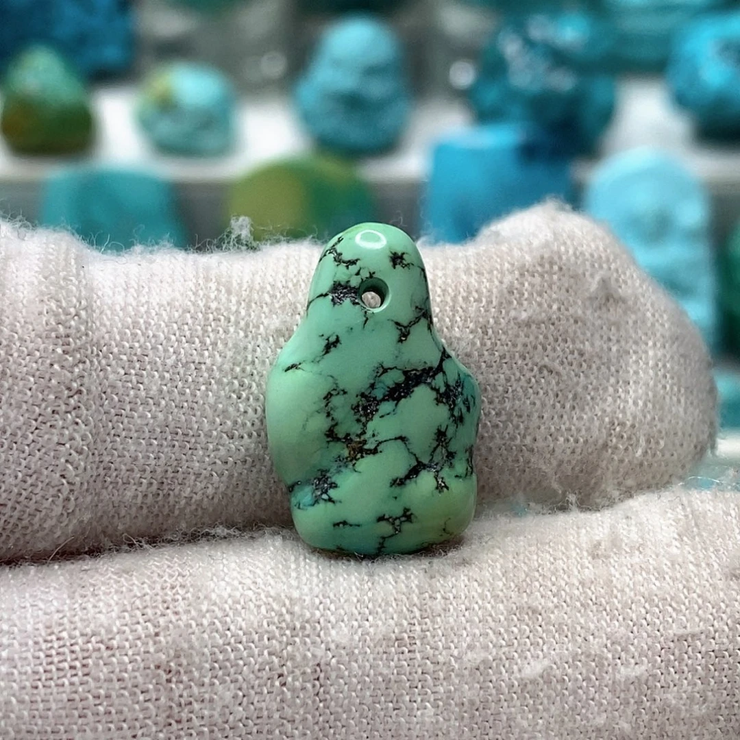 绿松石未镶嵌天然原矿 地大质检