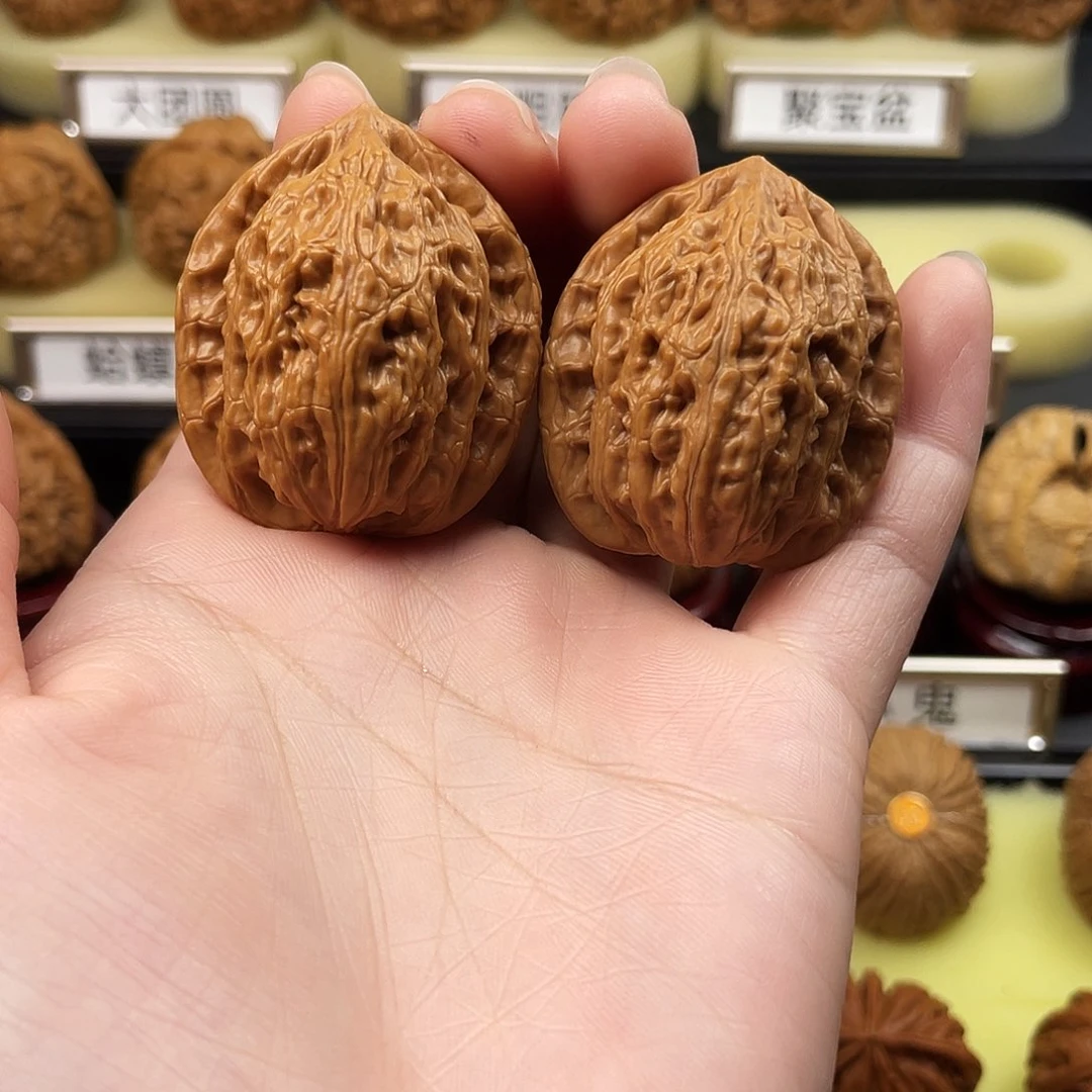 文玩核桃把件僧帽36全品867