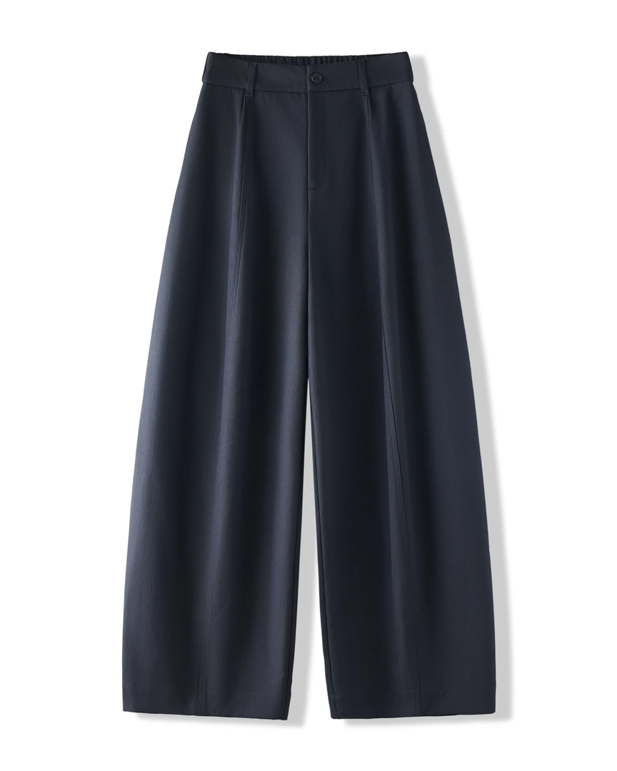 弯刀阔腿裤女秋冬季新款宽松云廊裤垂感休闲直筒香蕉运动裤子百搭