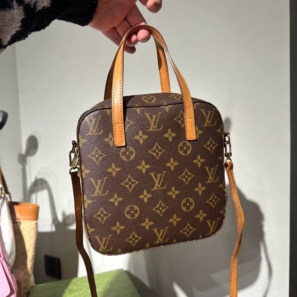 95新 LouisVuitton/路易威登 Lv饭盒便当老花斜挎包