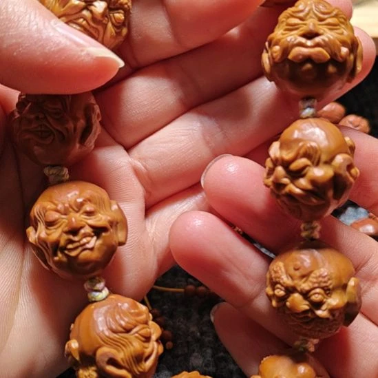 手串/手链橄榄核橄榄核核雕手串十八罗汉