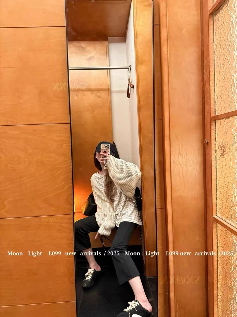 L099休闲显瘦九分裤