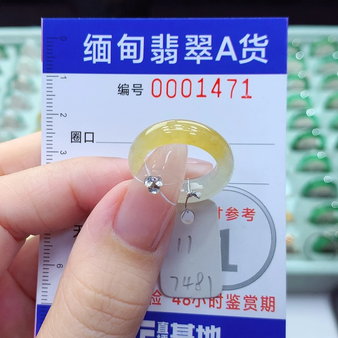 翡翠戒指未镶嵌11号