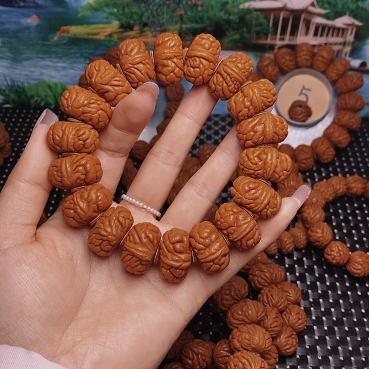 桃核手串大****哥龙纹桃核