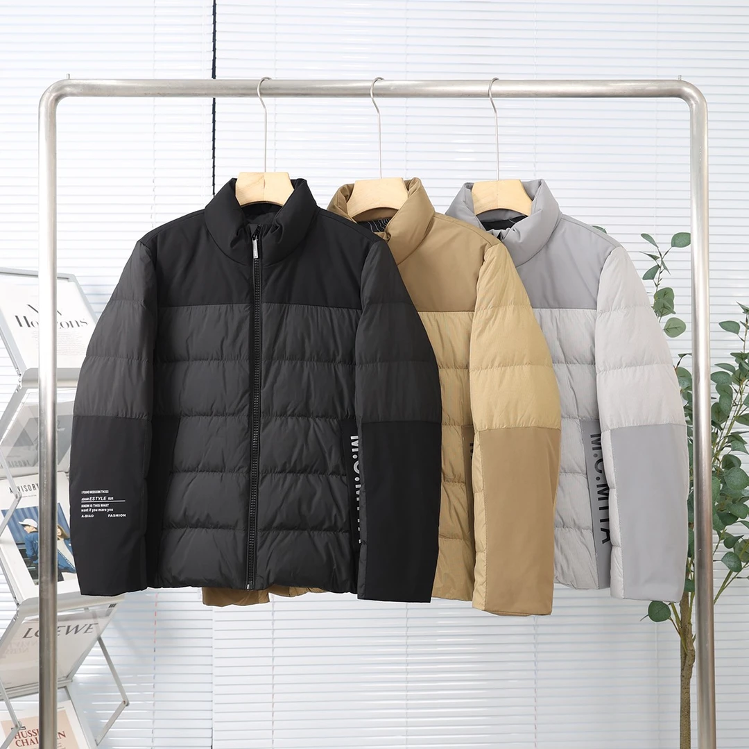 红太狼【90白鸭绒】121105-冬季加厚立领保暖羽绒服W