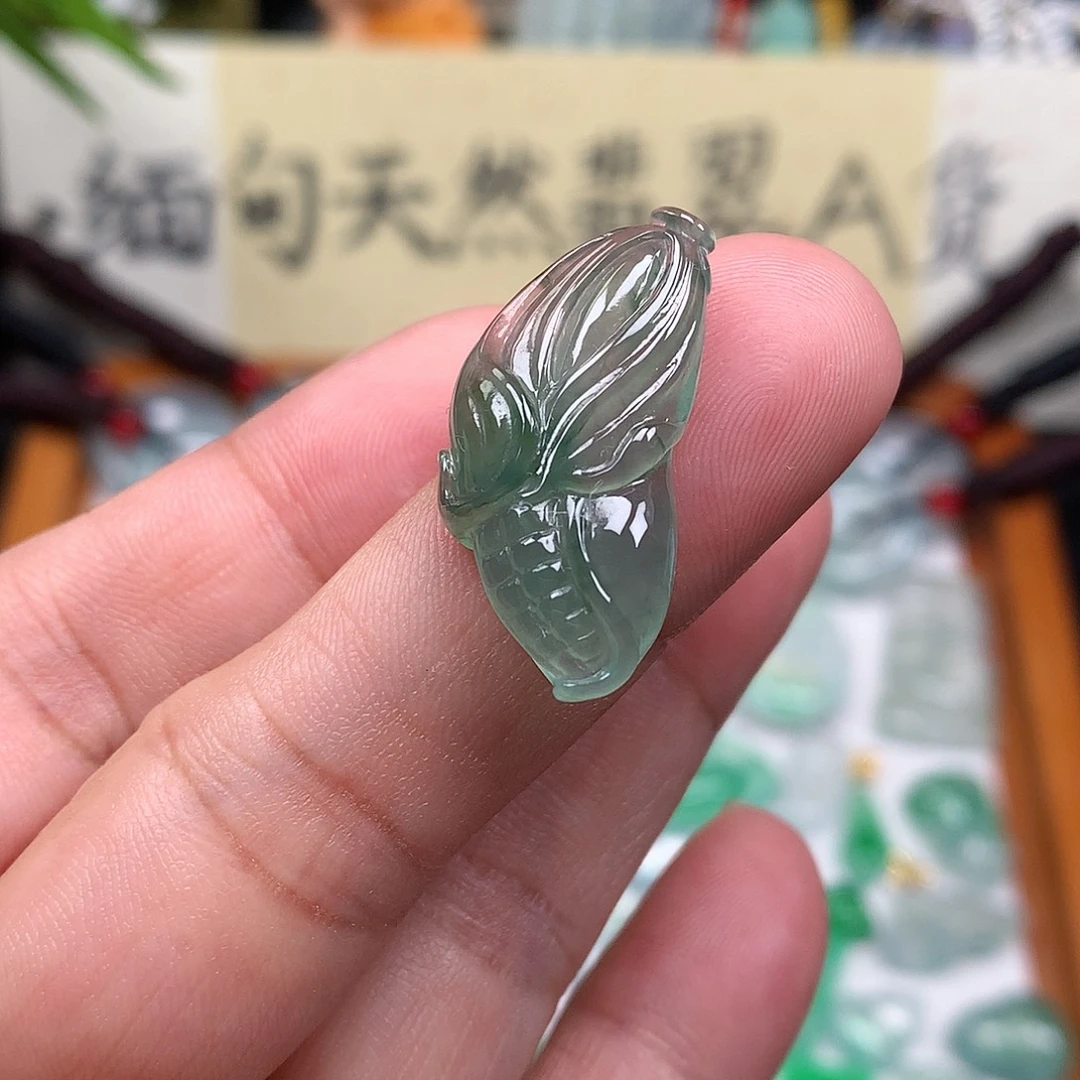 翡翠散珠缅甸天然A货翡翠冰种玉米