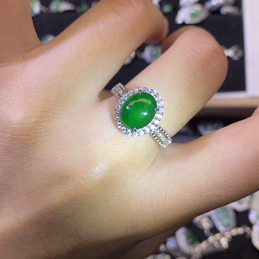 【闪购商品】翡翠项链银S925镶嵌天然