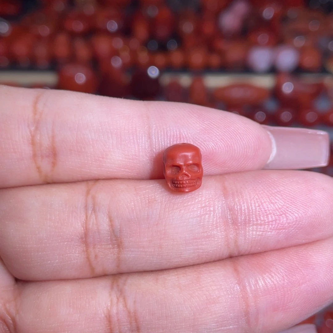 南红玛瑙未镶嵌骷髅