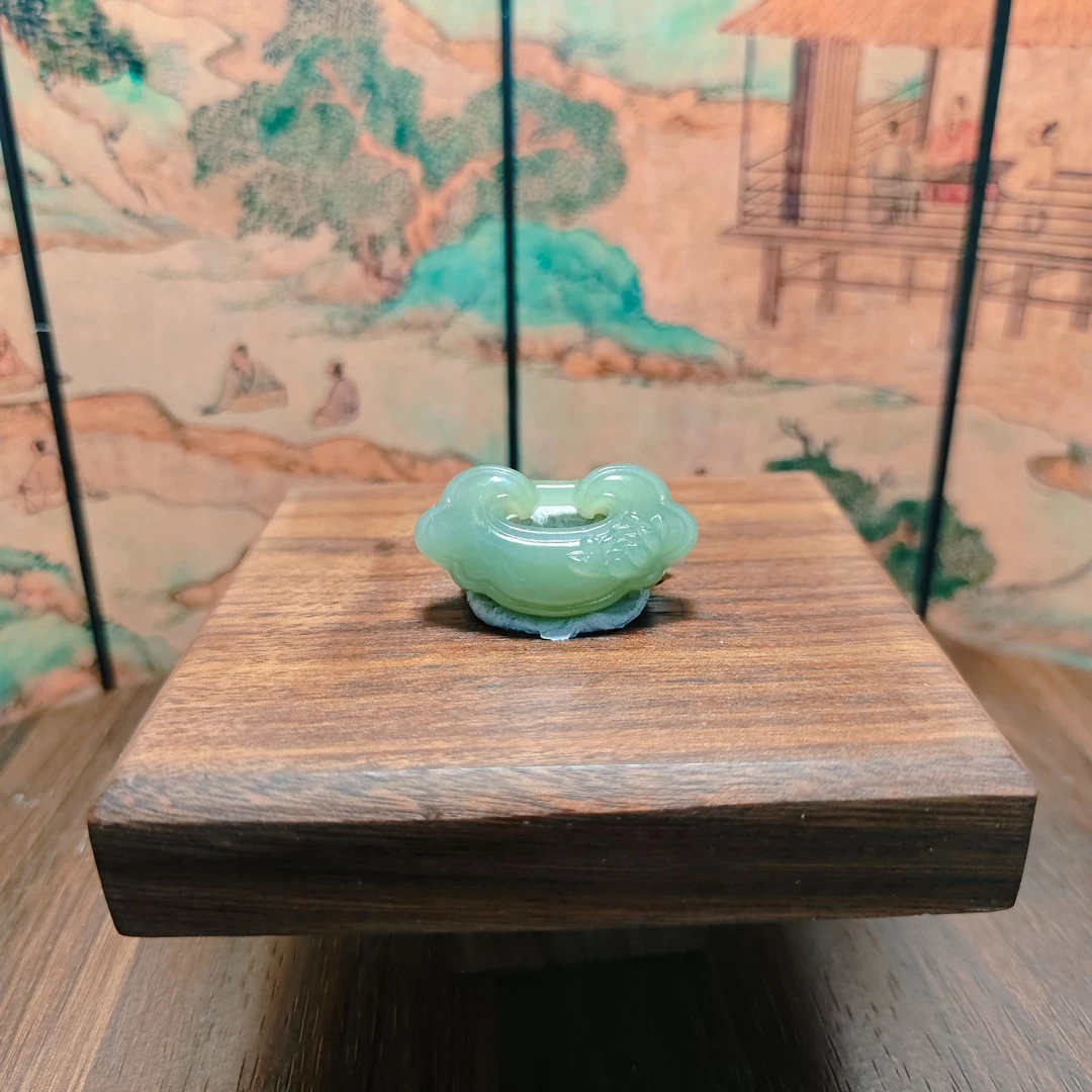 U和田玉平安锁吊坠0225