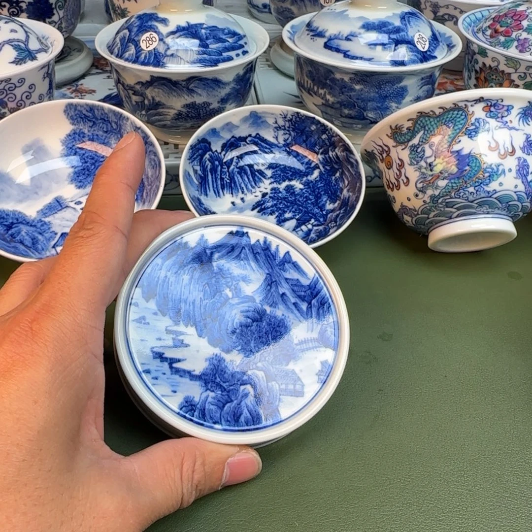 纯手工纯手绘茶具石头211