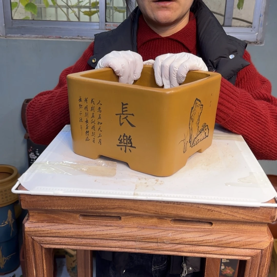 紫砂花盆紫砂口径20