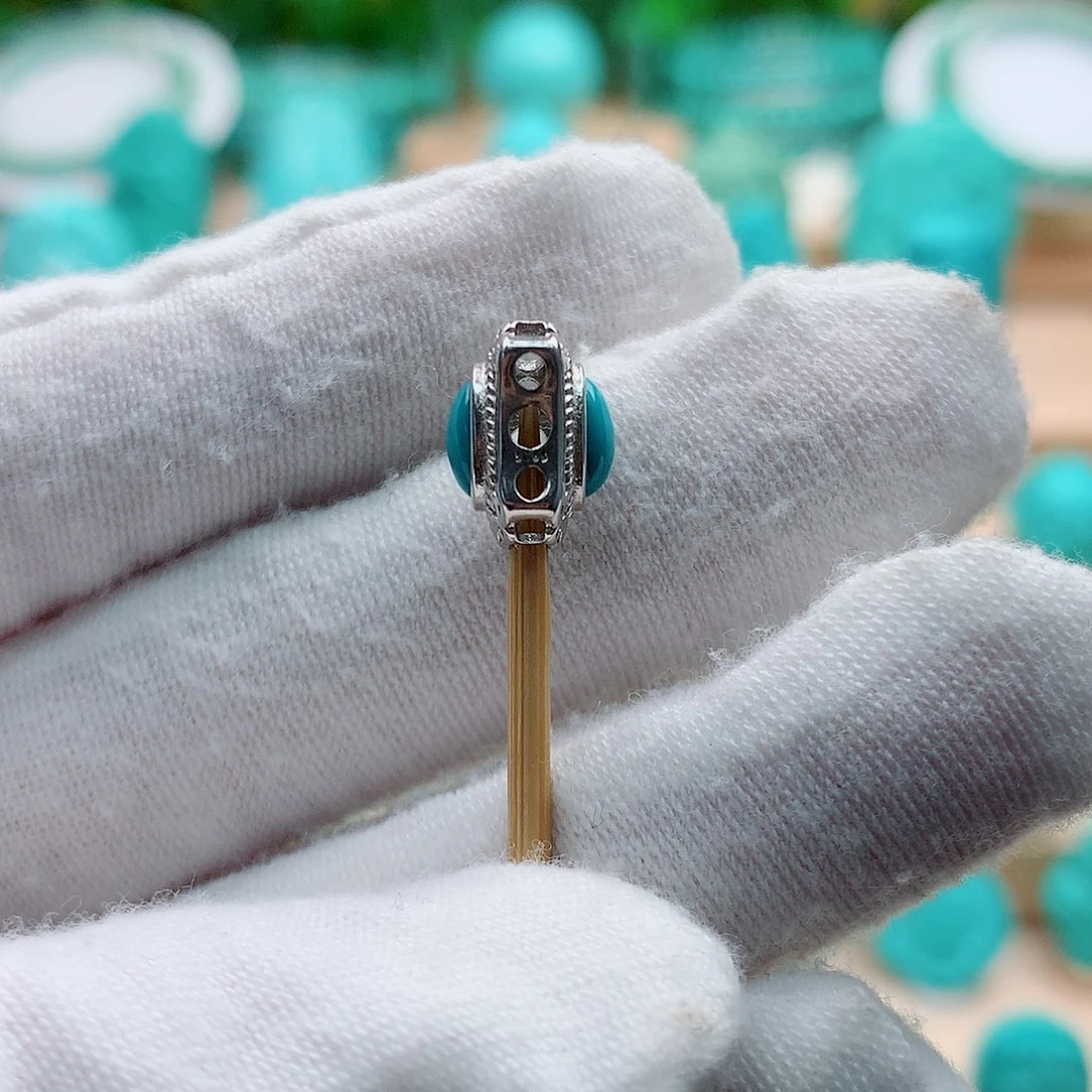 绿松石银S925镶嵌配饰