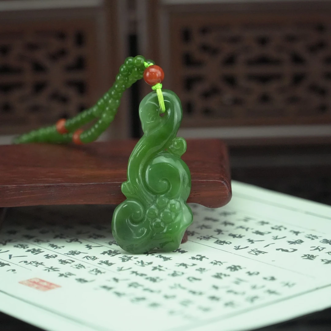 和田玉 碧玉如意/朵云轩EW32049HC