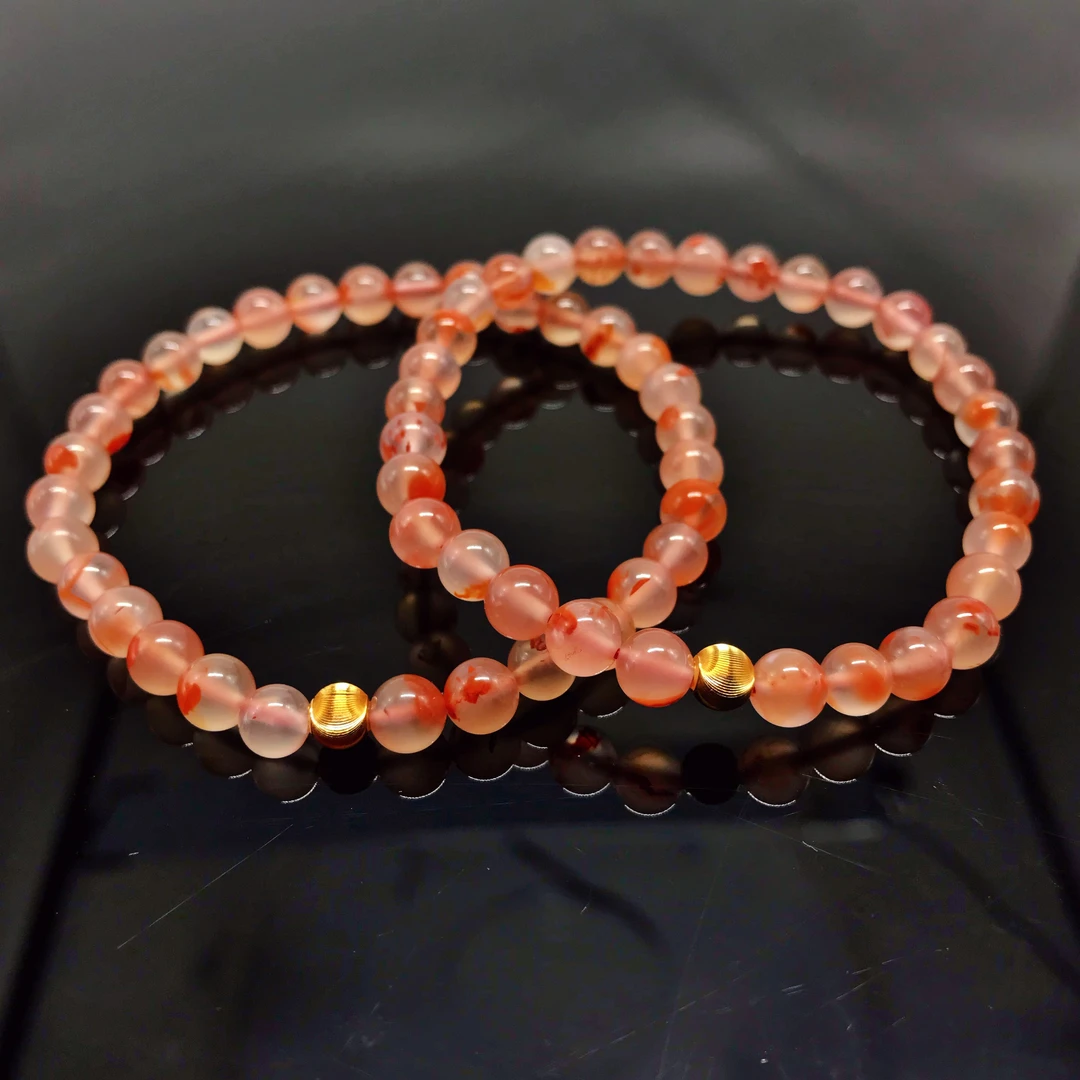 【小雪】南红精美diy百搭手串5mm（多样式发其一）不含证