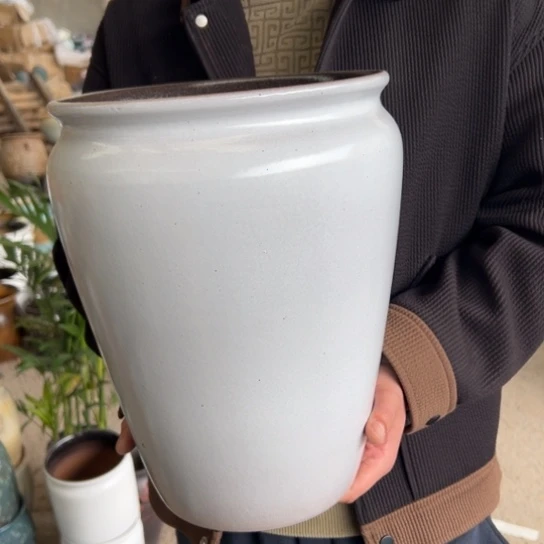 紫砂花盆高33口25————-