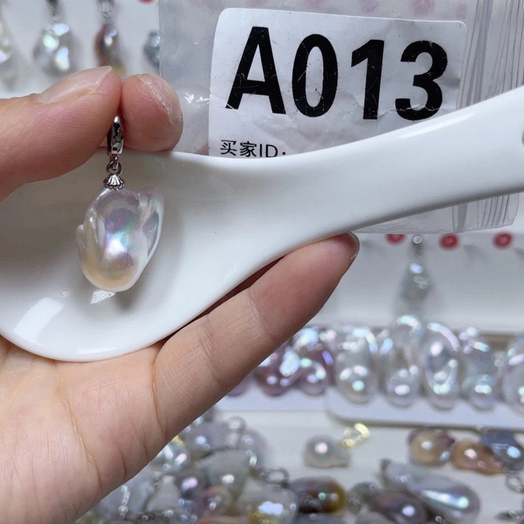 淡水珍珠巴洛克银S925镶嵌