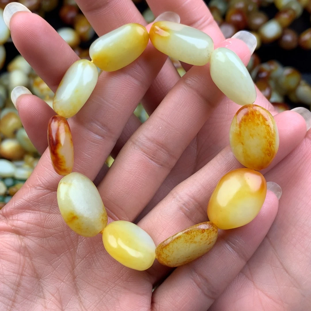 和田玉未镶嵌手链